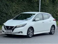 Used Nissan Leaf Acenta 110 kW (150 HP) 2019 White Hatchback