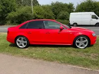 Used Audi A4 Black Edition 150 HP (110 kW) 2015 Red Sedan