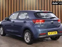 Begagnad Kia Rio 2017 Blå Halvkombi