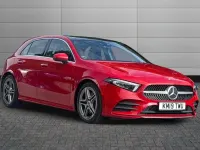 Used Mercedes A190 AMG line 187 HP (137 kW) 2019 Jupiter red Hatchback