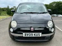 Used Fiat 500 Lounge 69 HP (50 kW) 2009 Black Cabriolet