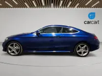 Used Mercedes C220 AMG line 170 HP (125 kW) 2016 Blue Coupe