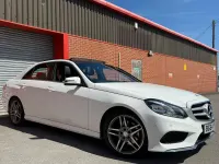 Used Mercedes E220 AMG Line Premium 174 HP (127 kW) 2014 White Sedan