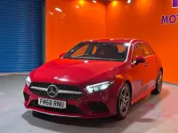 Used Mercedes A200 AMG line 163 HP (119 kW) 2019 Red Hatchback