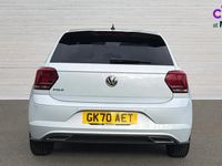 Used VW Polo R-line 115 HP (84 kW) 2020 White silver metallic black Hatchback