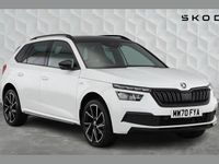 Used Skoda Kamiq Monte Carlo 150 HP (110 kW) 2020 Moon white metallic SUV
