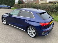 Used Audi A3 Sportback S-Line 150 HP (110 kW) 2021 Blue Hatchback