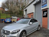 Used Mercedes C220 AMG Line Premium Plus 2014 Silver Sedan