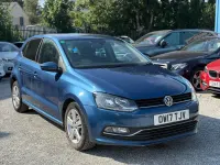 Used VW Polo Edition 90 HP (66 kW) 2017 Blue Hatchback