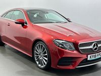 Used Mercedes E220 AMG Line Premium Plus 194 HP (142 kW) 2018 Red Coupe