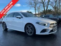 Used Mercedes A250 AMG line 224 HP (164 kW) 2018 White Hatchback