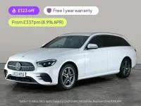 Used Mercedes E300 AMG line 2022 White Estate