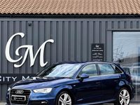 Used Audi A3 Sportback S-Line 2014 Blue Hatchback