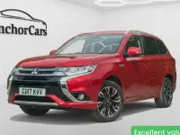 Used Mitsubishi Outlander P-HEV 203 HP (149 kW) 2017 Red SUV