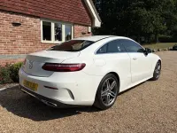Used Mercedes E220 AMG line 194 HP (142 kW) 2018 White Coupe