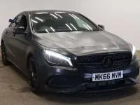 Used Mercedes CLA220 AMG line 177 HP (130 kW) 2016 Black Coupe
