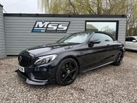 Used Mercedes C220 AMG line 2016 Black Cabriolet
