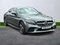Begagnad Mercedes C200 AMG line 2023 Grå Sportkupé