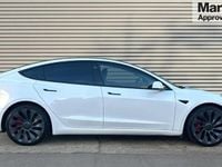Used Tesla Model 3 Performance 377 kW (513 HP) 2021 White Sedan