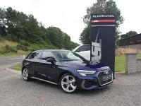 Used Audi A3 S-Line 150 HP (110 kW) 2022 Blue Sedan