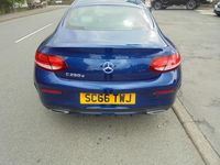 Used Mercedes C250 AMG line 201 HP (147 kW) 2017 Blue Coupe