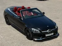 Used Mercedes C200 AMG line 2016 Black Cabriolet