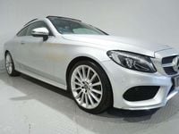 Used Mercedes C220 AMG Line Premium 170 HP (125 kW) 2017 Silver Coupe