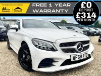 Used Mercedes C300 AMG line 2018 White Coupe