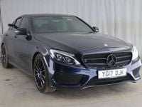 Used Mercedes C220 AMG Line Premium 170 HP (125 kW) 2016 Blue Sedan