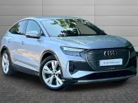 Used Audi Q4 Sportback e-tron S-Line 123 kW (168 HP) 2023 Floret silver SUV