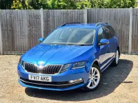 Begagnad Skoda Octavia SE L 2017 Blå Kombi