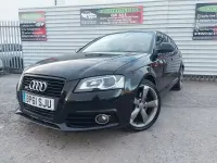 Used Audi A3 Sportback S-Line 2011 Black Hatchback