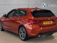 Used BMW 118 Sport Line 136 HP (100 kW) 2021 Sunset orange Hatchback
