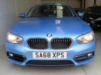 Used BMW 118 Sport Line 136 HP (100 kW) 2018 Blue Hatchback