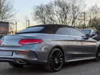 Used Mercedes C220 AMG line 170 HP (125 kW) 2017 Grey Cabriolet
