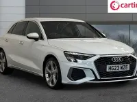Used Audi A3 Sportback S-Line 150 HP (110 kW) 2023 White Hatchback