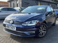 Used VW Golf VII SE 130 HP (95 kW) 2018 Blue Hatchback