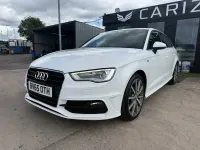 Used Audi A3 S-Line 2015 White Hatchback