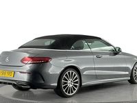 Used Mercedes C220 AMG line 170 HP (125 kW) 2018 Grey Cabriolet