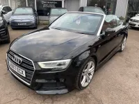 Used Audi A3 Cabriolet S-Line 150 HP (110 kW) 2017 Black Cabriolet