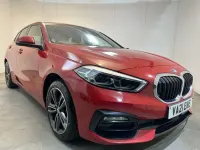 Used BMW 118 Sport Line 136 HP (100 kW) 2021 Red Hatchback
