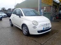 Used Fiat 500 Pop 85 HP (62 kW) 2011 White Cabriolet