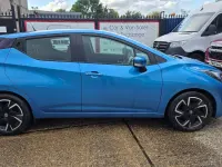 Used Nissan Micra Acenta 92 HP (67 kW) 2021 Blue Hatchback