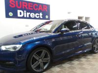 Used Audi A3 S-Line 150 HP (110 kW) 2015 Blue Sedan