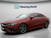 Used Mercedes CLA200 AMG line 163 HP (119 kW) 2021 Red Coupe