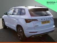 Used Skoda Karoq SportLine 110 HP (80 kW) 2024 Moon white metallic SUV