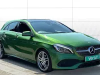 Used Mercedes A200 AMG Line Premium Plus 136 HP (100 kW) 2017 Green Hatchback