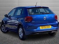 Used VW Polo SE 95 HP (69 kW) 2019 Blue Hatchback