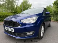 Käytetty Ford C-MAX Zetec 125 HP (91 kW) 2016 Sininen Tila-auto