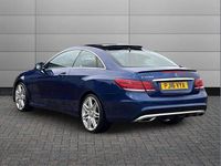 Used Mercedes E220 AMG line 174 HP (127 kW) 2016 Blue Coupe